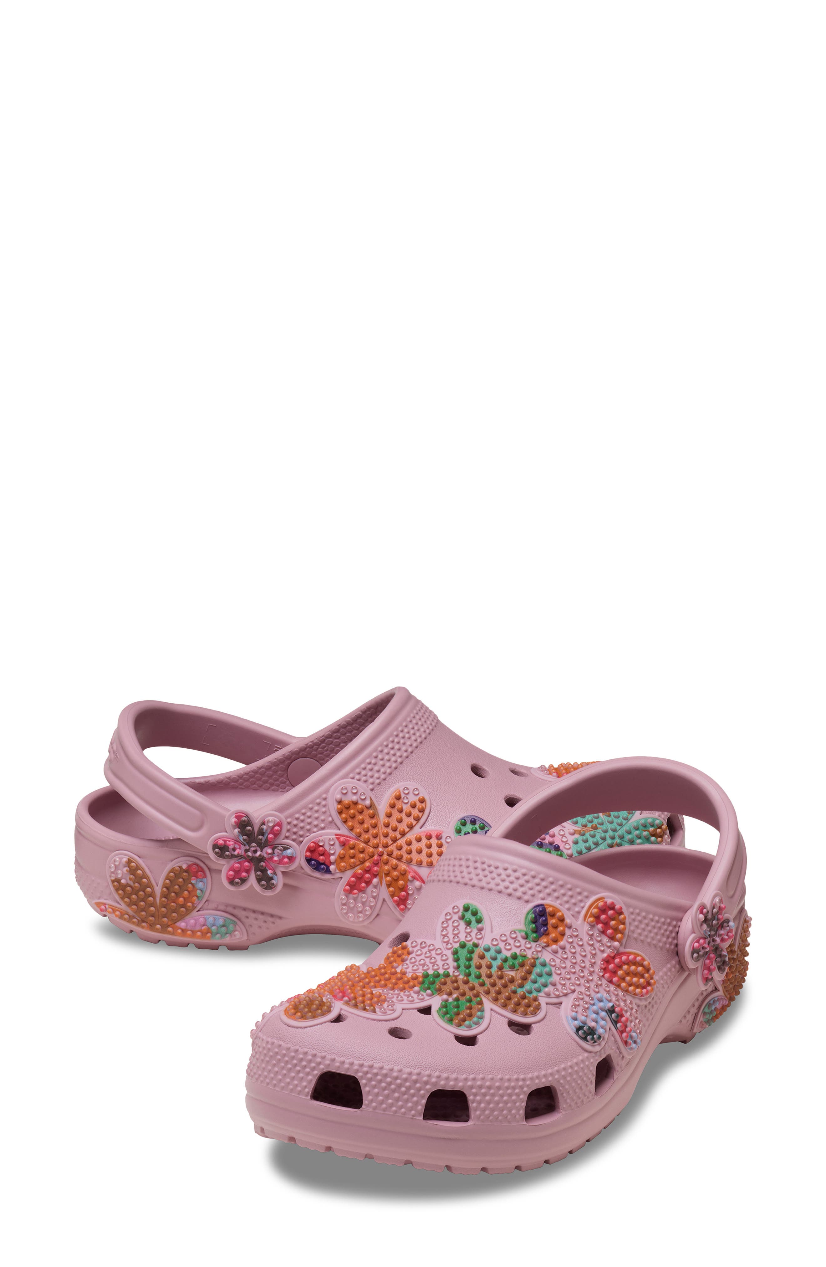 CROCS Classic Beaded Clog, Alternate, color, Mauve
