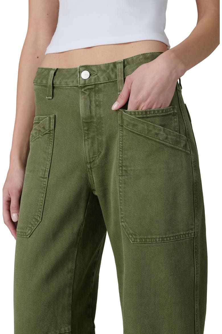 The Double Pocket Barrel Leg Jeans, Alternate, color, WINTER MOSS