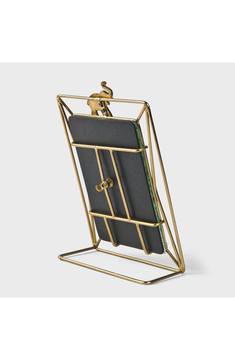 Mela Artisans Gilded Elephant Frame - 5x7, Alternate, color, Gold