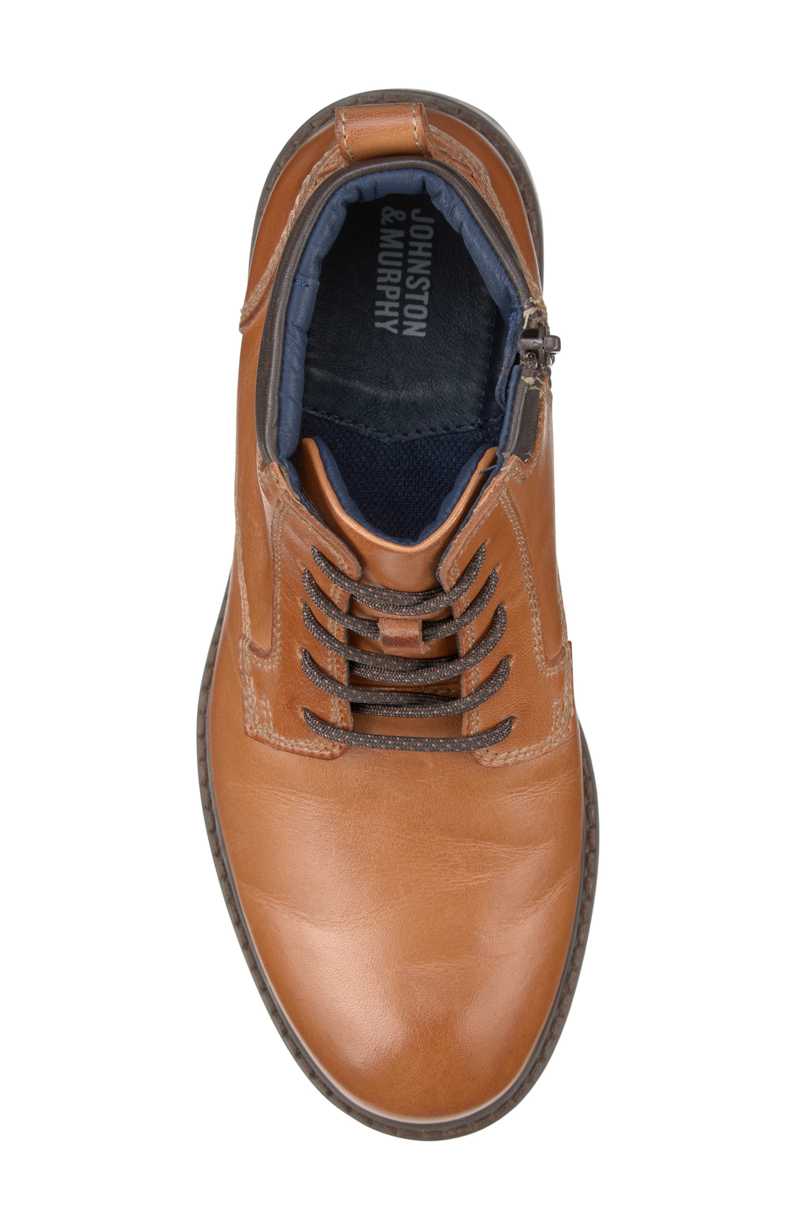 Johnston & Murphy Kids' Patterson Zip Boot, Alternate, color, Tan