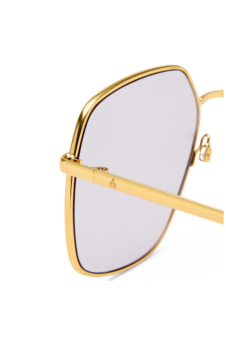 Altair 61mm Aviator Sunglasses, Alternate, color, GOLD / SAND / LAVENDER TINT