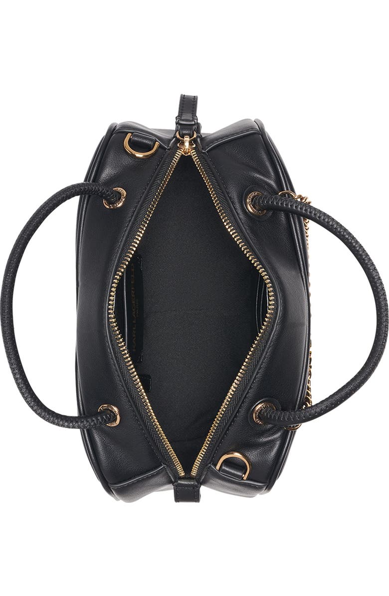 KARL LAGERFELD PARIS Zaylia Mini Crossbody, Alternate, color, Black/Gold