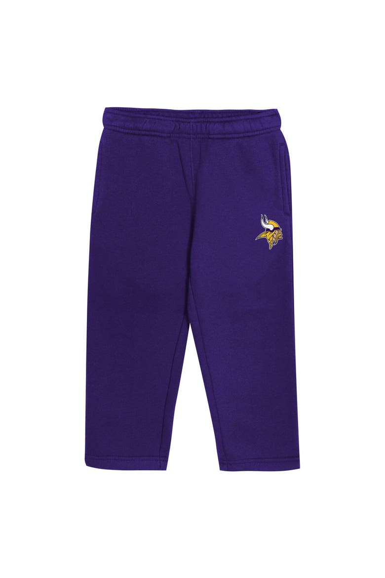 Toddler Outerstuff Purple Minnesota Vikings Lineman Fleece Hoodie & Pants Set, Alternate, color, Purple