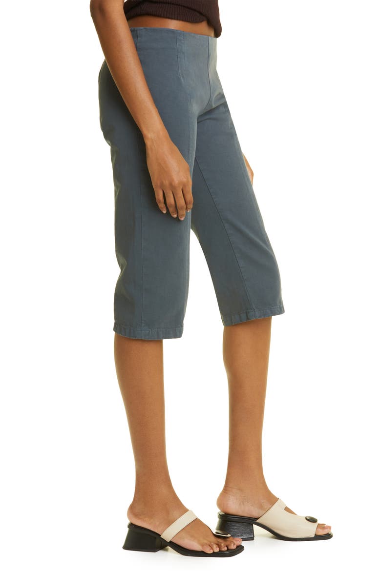 Cordora Crop Cotton Pants, Alternate, color, DARK GREY