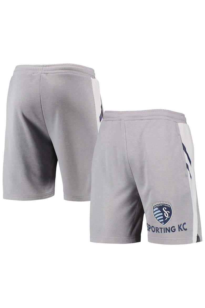 Men's Concepts Sport Gray Sporting Kansas City Stature Shorts, Main, color, Gray