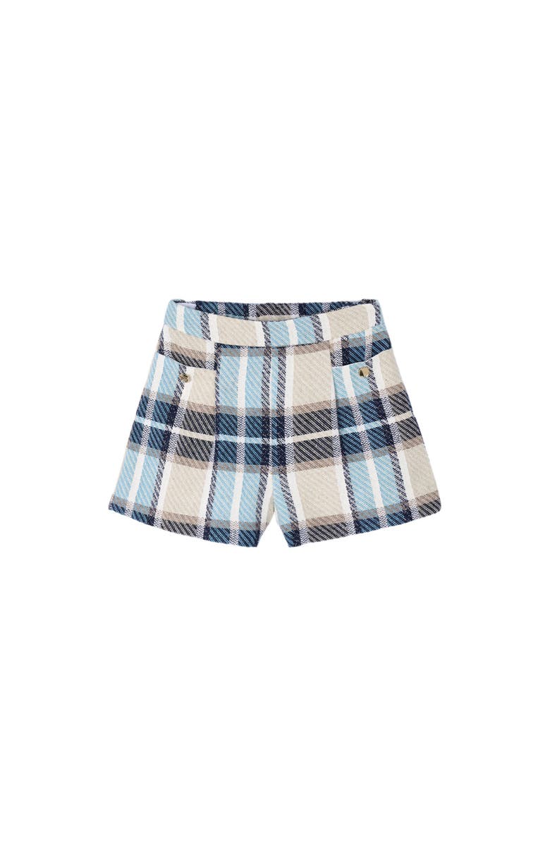 Mayoral Plaid Shorts, Main, color, Blue