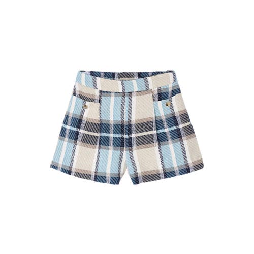 Mayoral Plaid Shorts in Blue 