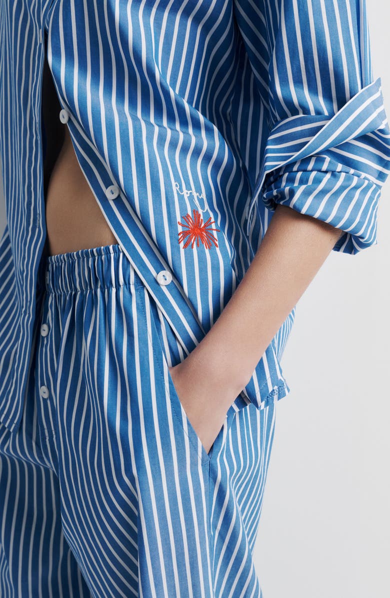 Romy Tara Shirt, Alternate, color, Blue Stripe