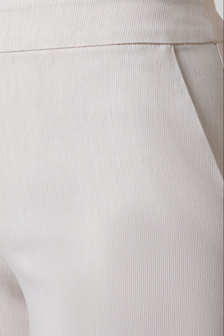 Mayfair Stretch Pinstripe Wide Leg Pant, Alternate, color, Oat Stripe