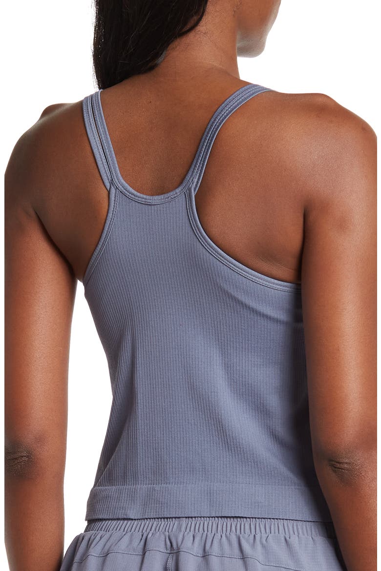 Tempo Longline Shelf Bra Tank Top, Alternate, color, GREY FOLKSTONE