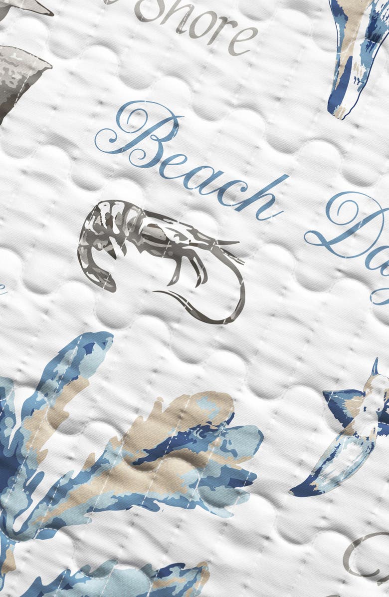 Woven & Weft Striped Reversible Coastal Quilt Set, Alternate, color, Flag Stripe / Ocean Stories