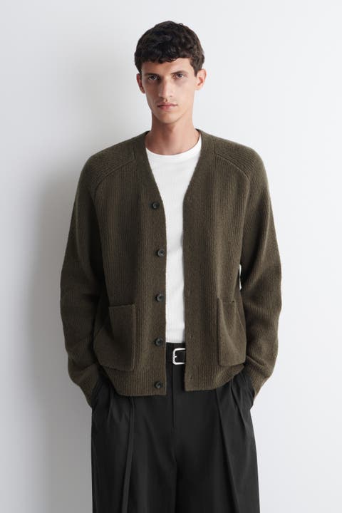 Wool-Blend Bouclé Cardigan
