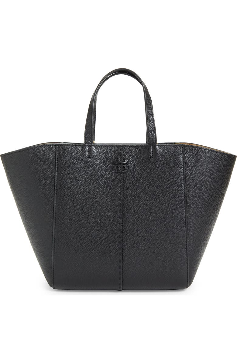 Tory Burch McGraw Leather Tote, Main, color,