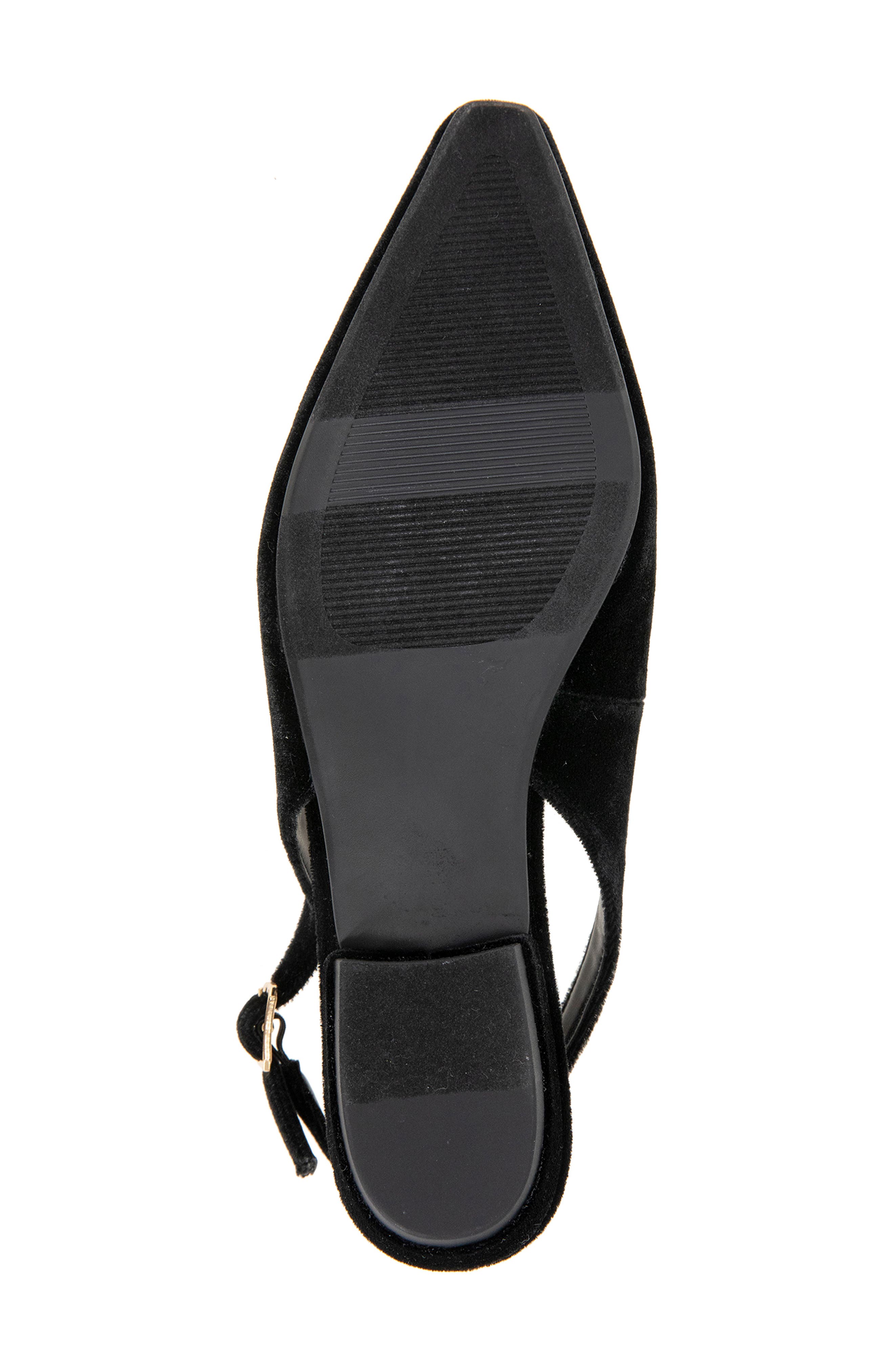 Kensie Poppi Crystal Buckle Slingback Flat, Alternate, color, 