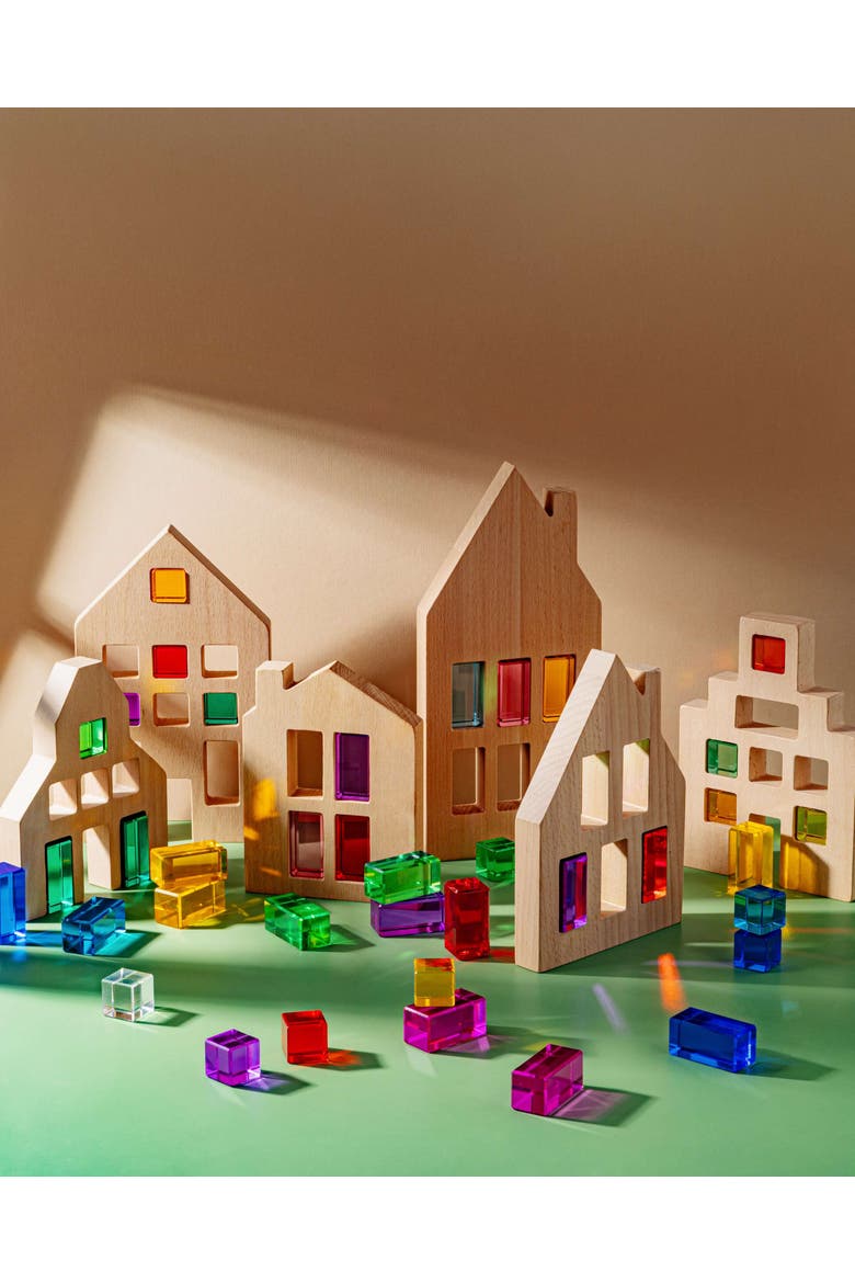 Canal House Wood & Acrylic City Building Set, Alternate, color, Multicolor