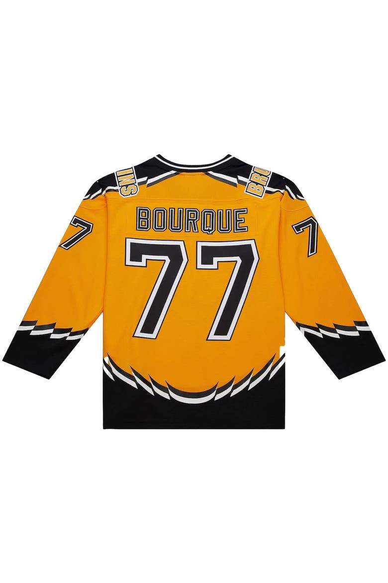 Men's Mitchell & Ness Ray Bourque Gold Boston Bruins Big & Tall 1996-97 Blue Line 2.0 Jersey, Alternate, color, Gold