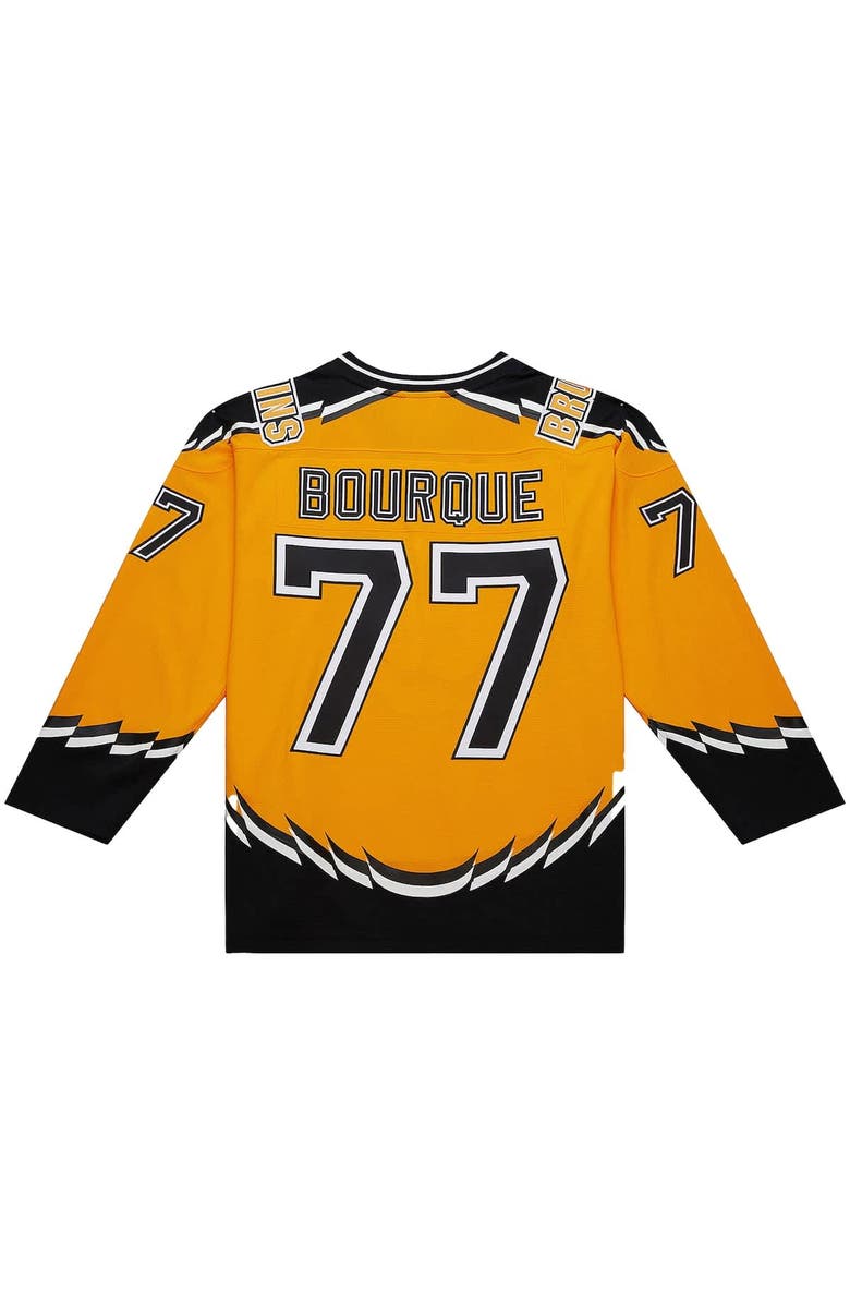 Mitchell & Ness Men's Mitchell & Ness Ray Bourque Gold Boston Bruins Big & Tall 1996-97 Blue Line 2.0 Jersey, Alternate, color, Gold