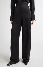 TOTEME Fluid Wide Leg Wool Blend Trousers
