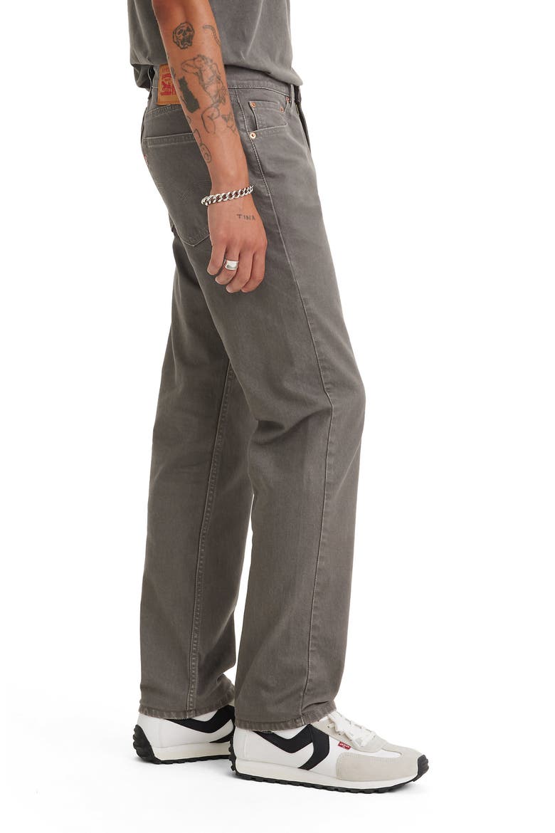 505™ Regular Straight Leg Jeans, Alternate, color, IRON STONE