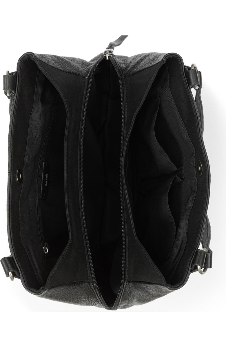 The Sak Melrose Leather Satchel, Alternate, color, Black Silver Stud