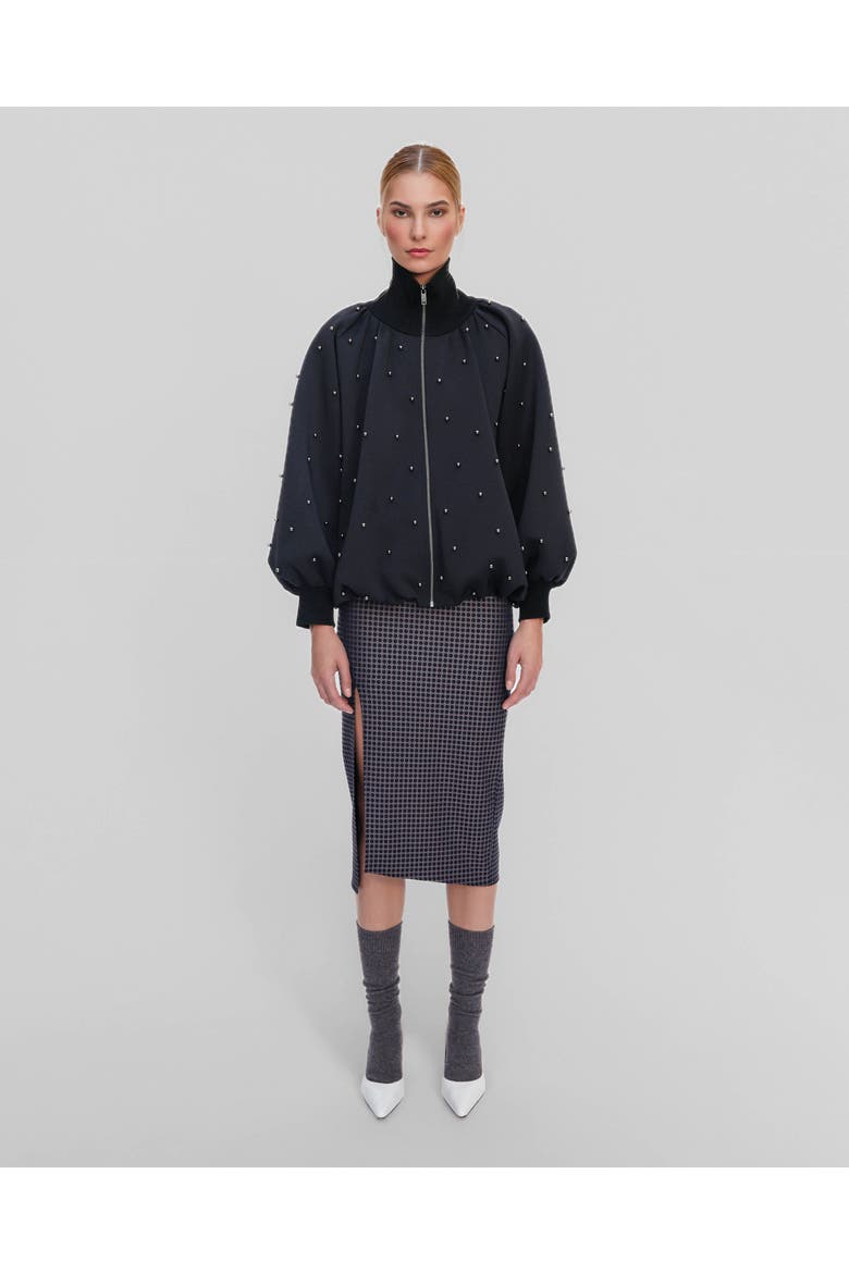 Leucothea Pearly Bomber, Main, color, Black