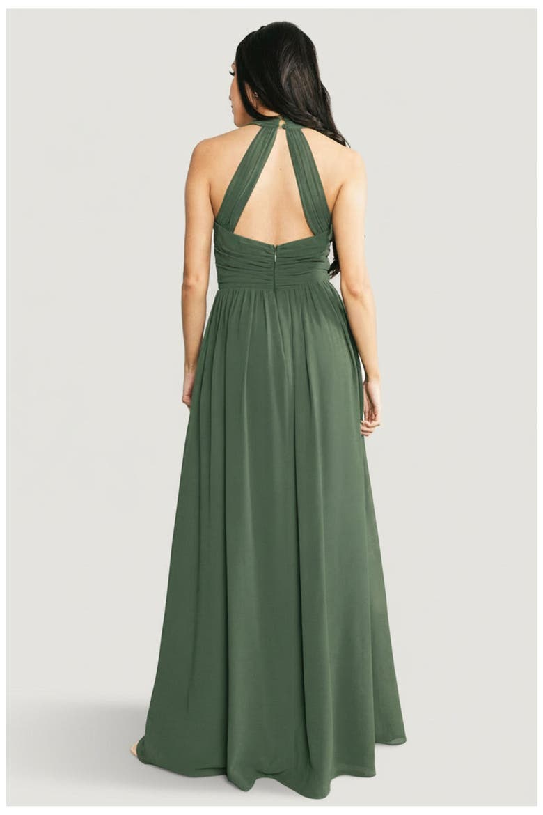 Larissa Halter Maxi Dress, Alternate, color, Cypress