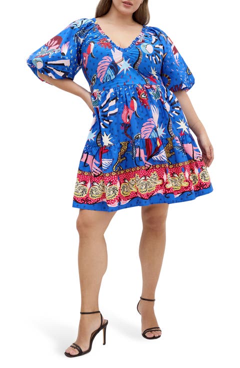 Simono Fit & Flare Minidress (Plus)