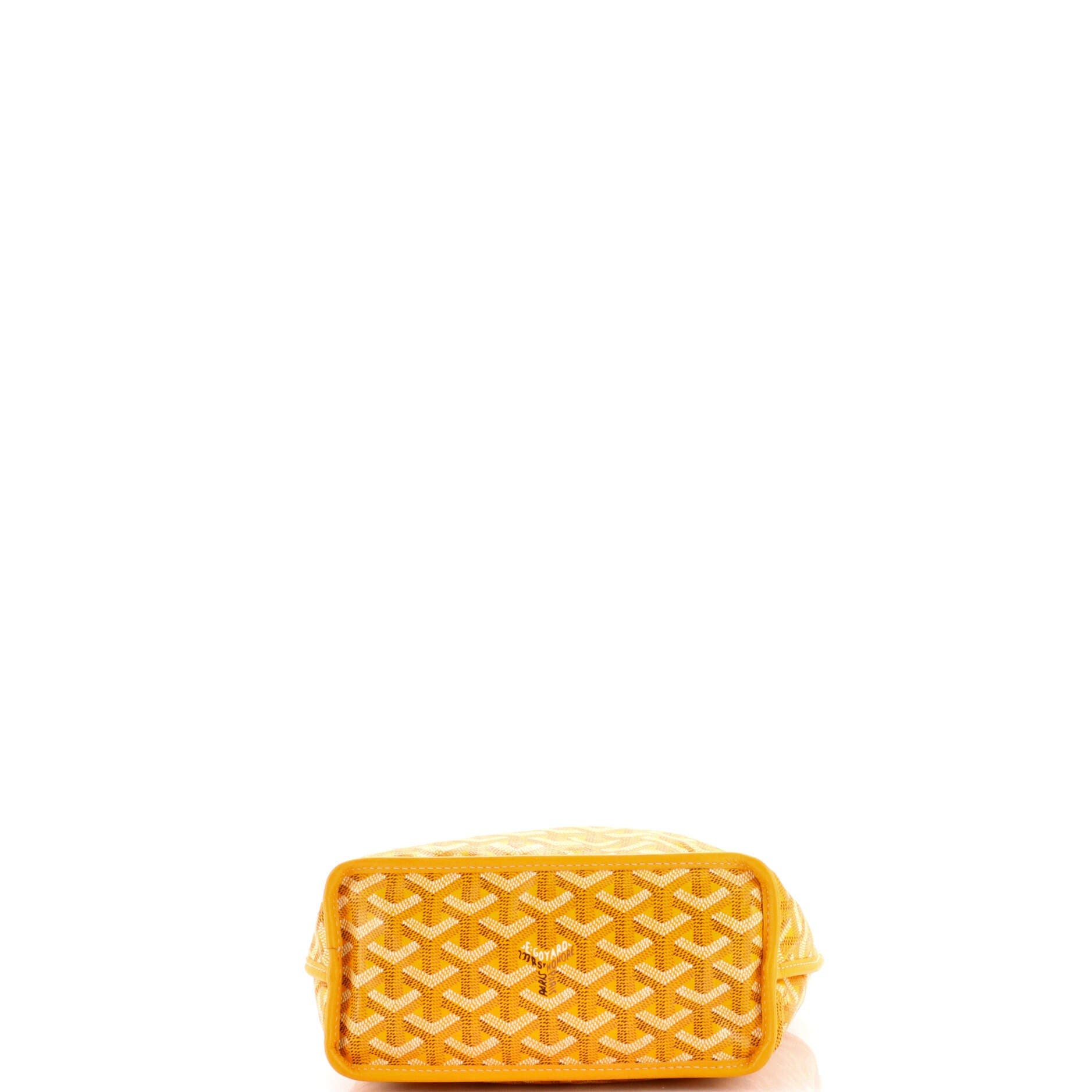 Pre-Owned Goyard Anjou Reversible Tote Coated Canvas Mini, Alternate, color, Yellow