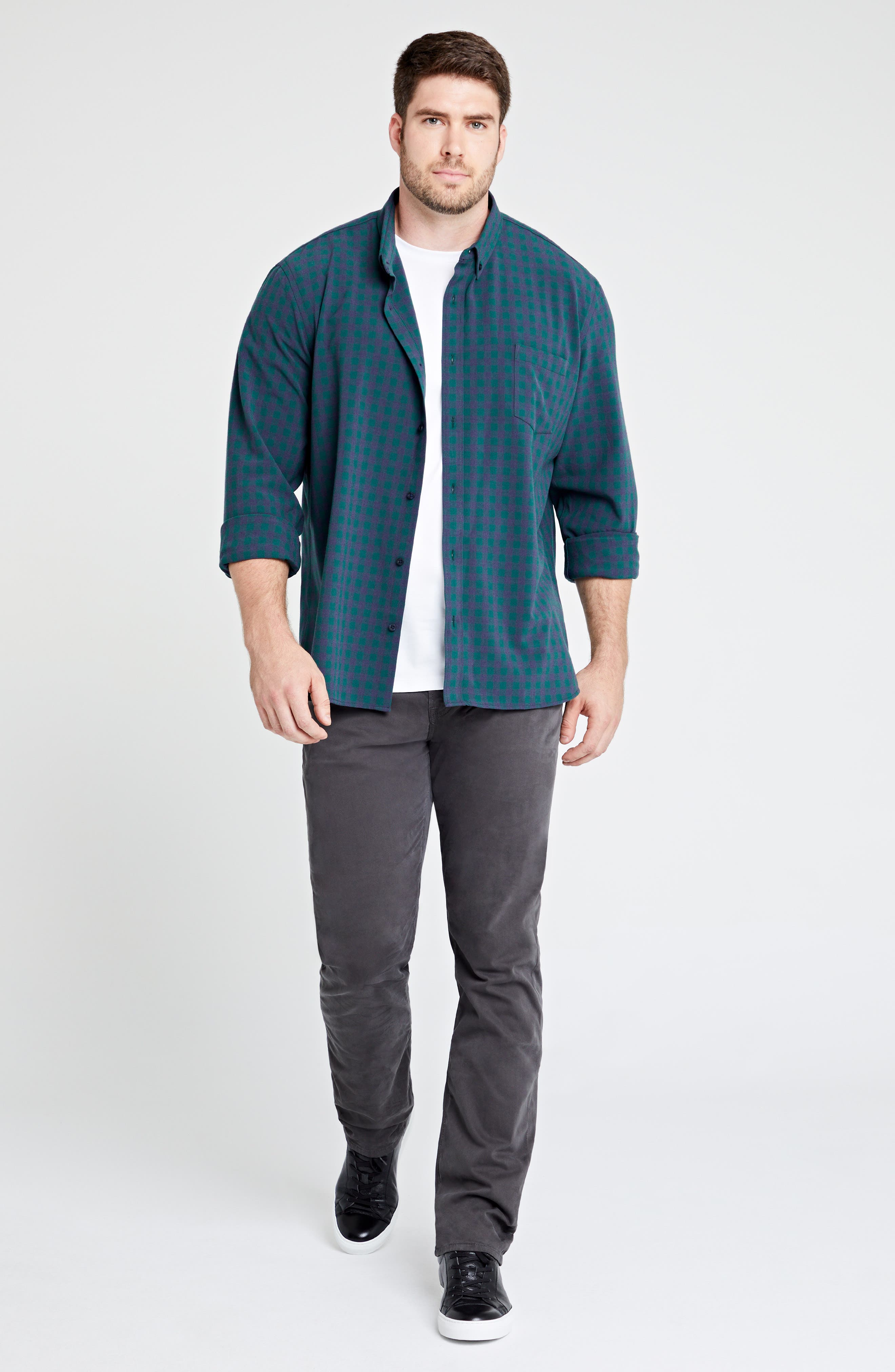 Мужские AG Everett Stretch Sateen Slim Straight Pants — фото 8