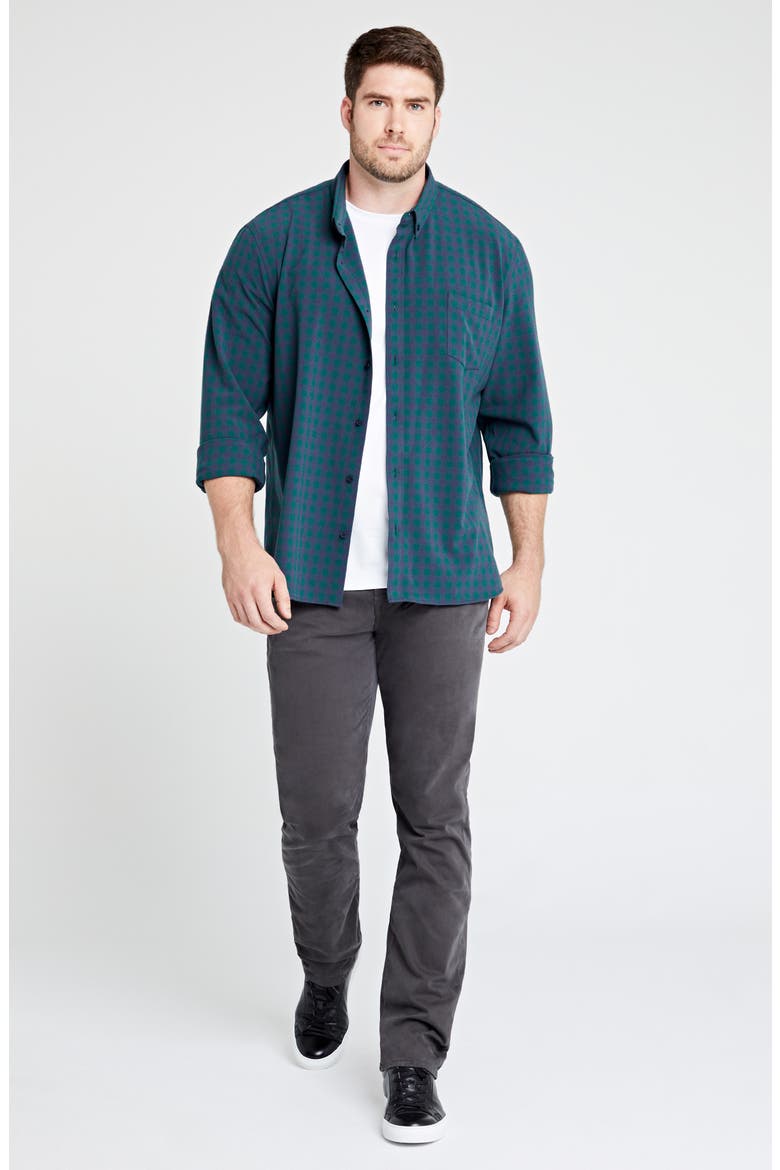 Everett Stretch Sateen Slim Straight Pants, Alternate, color, DEEP TRENCHES
