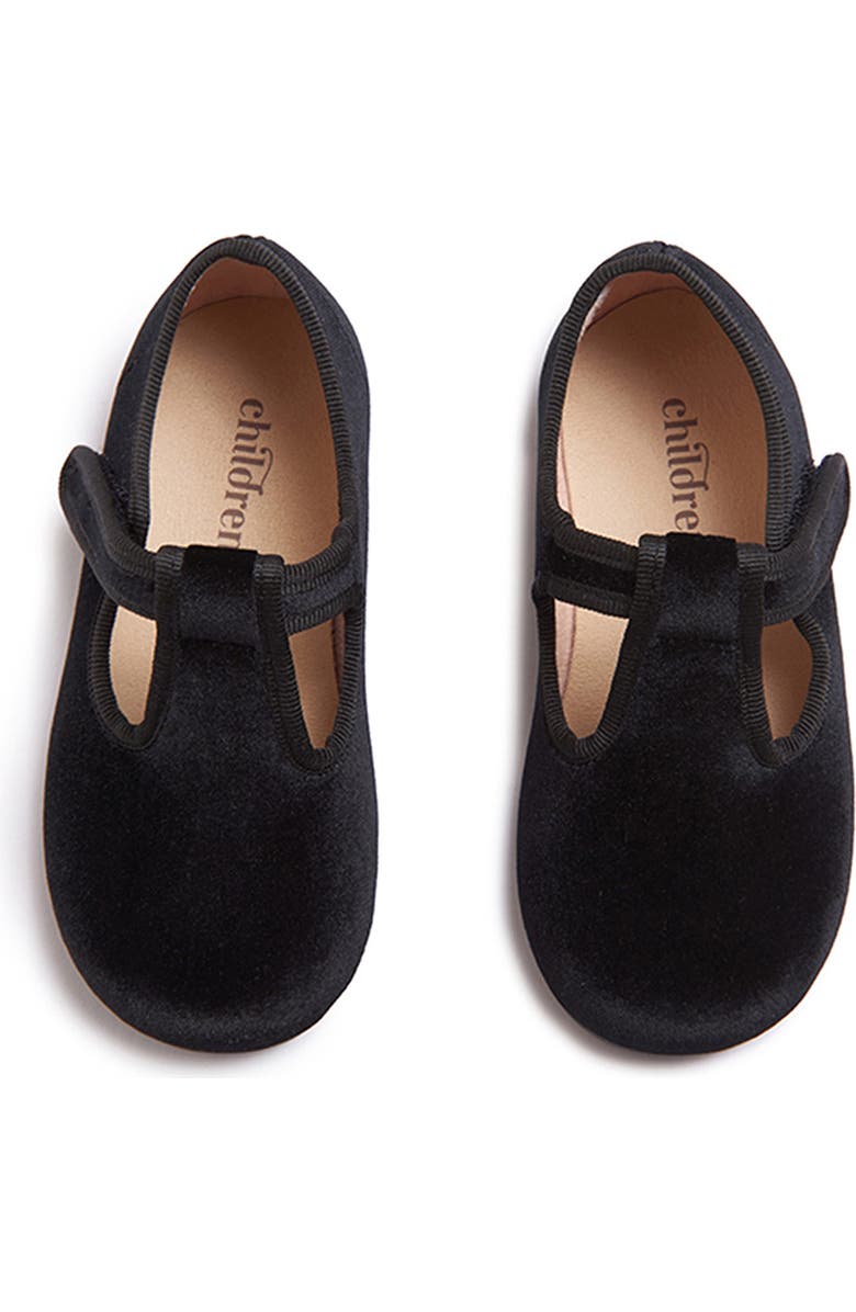 CHILDRENCHIC Kids' Velvet T-Strap Shoe, Alternate, color,