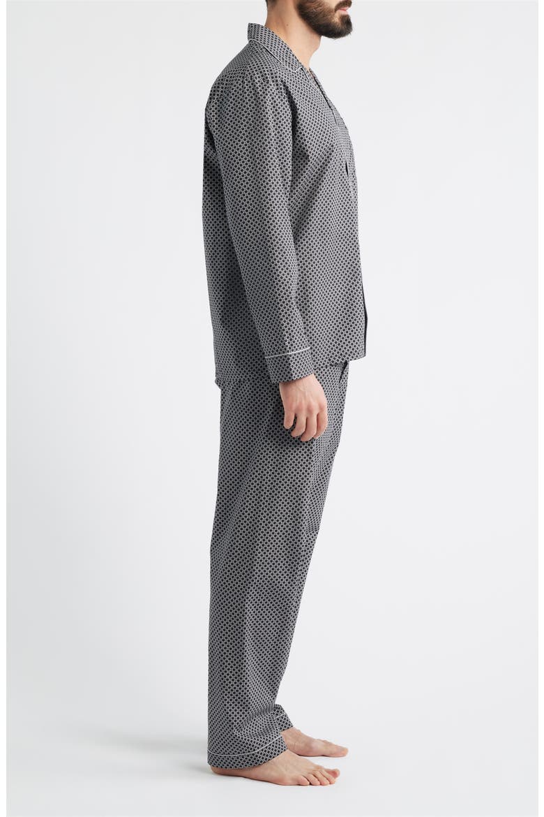 Santuary Cotton Sateen Pajamas, Alternate, color, BLACK