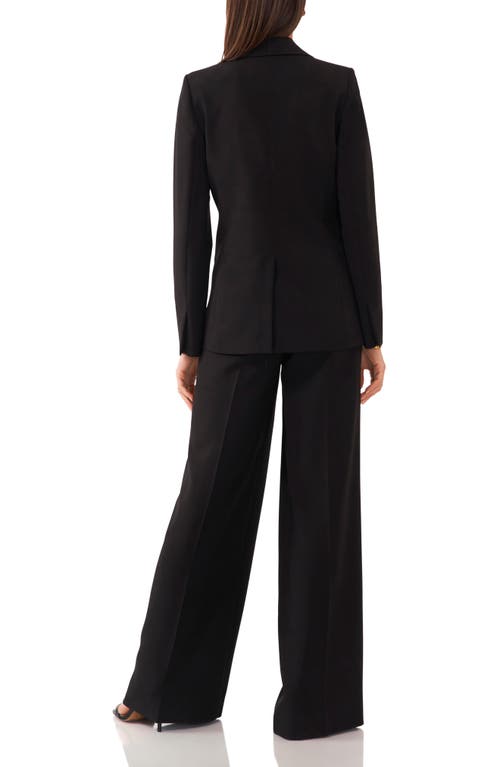 1.state Women's Straight-fit One-button Tuxedo Blazer In Rich Black