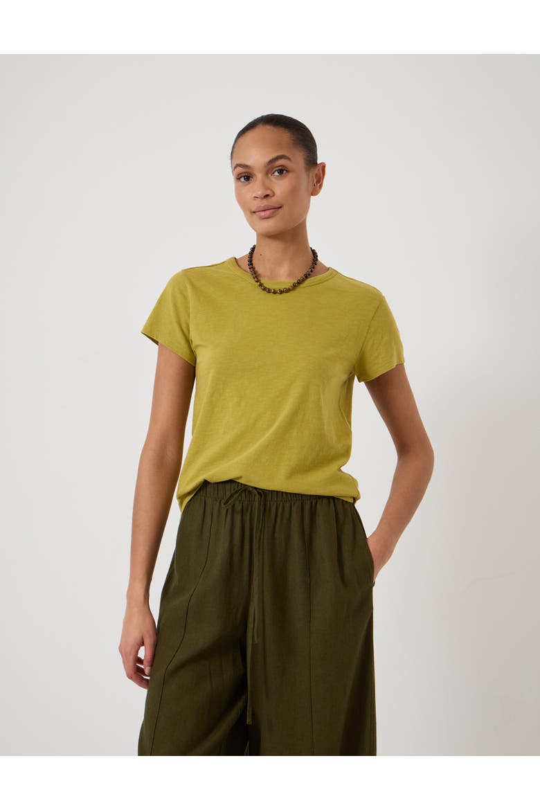 Crew Neck T-Shirt, Main, color, Olive Green