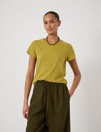 Hush Slim Fit Slub Cotton Crew T-Shirt