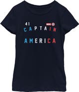 Marvel Girl's Marvel Forty One Captain Graphic T-Shirt
