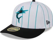 New Era Men's New Era  White Miami Marlins 2025 Batting Practice Low Profile 59FIFTY Fitted Hat