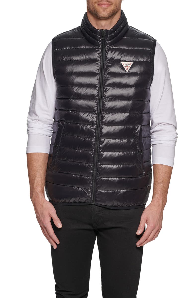 GUESS Packable Vest, Main, color,
