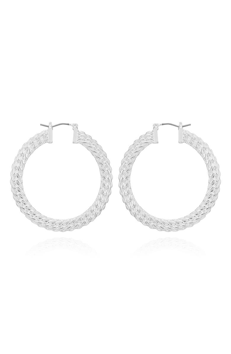 Vince Camuto Chain Hoop Earrings, Alternate, color, 