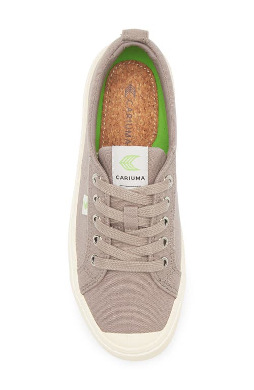 Cariuma Oca Low Cap Tie Sneaker In Gray