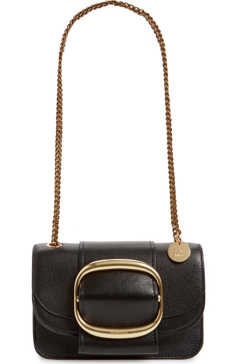 See by Chloé Hopper Leather Shoulder Bag, Main, color,