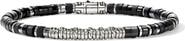 John Hardy Men's Heishi Sterling Silver Onyx & Hematite Bracelet