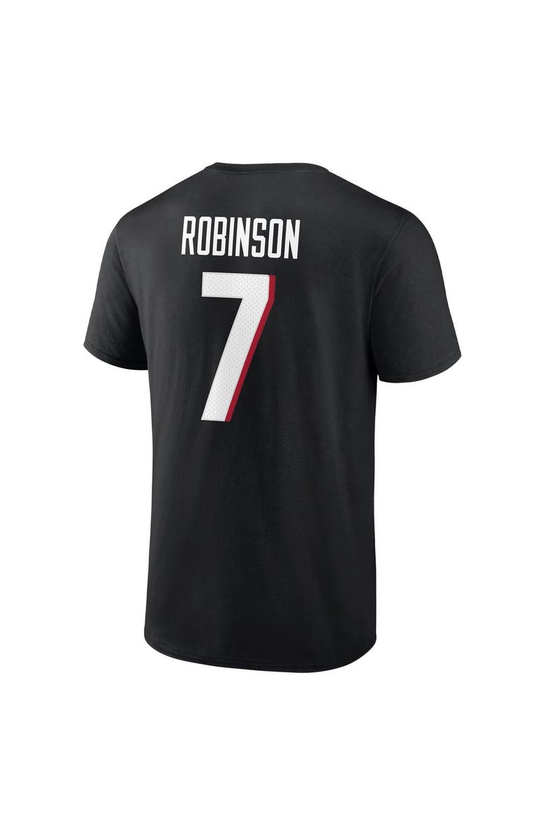 FANATICS Men's Fanatics Branded Bijan Robinson Black Atlanta Falcons Icon Name & Number T-Shirt, Alternate, color, Black