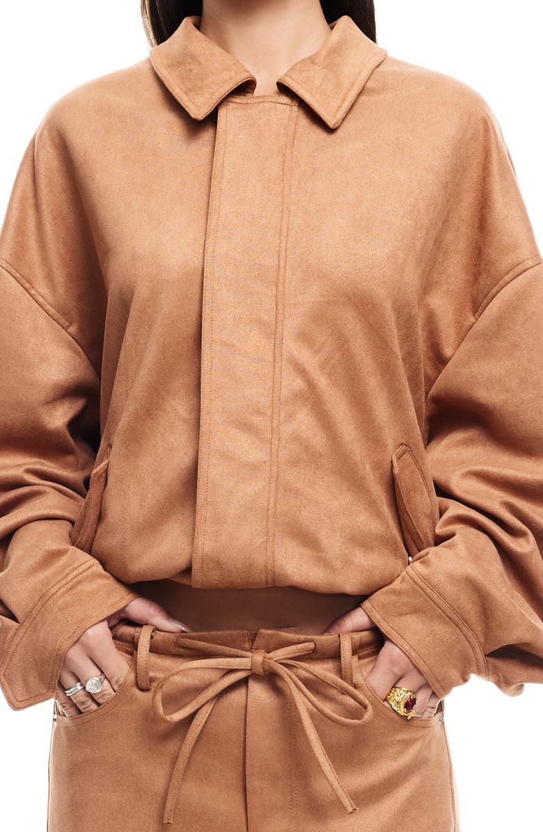 LIONESS Kenny Bomber Jacket, Alternate, color, Camel