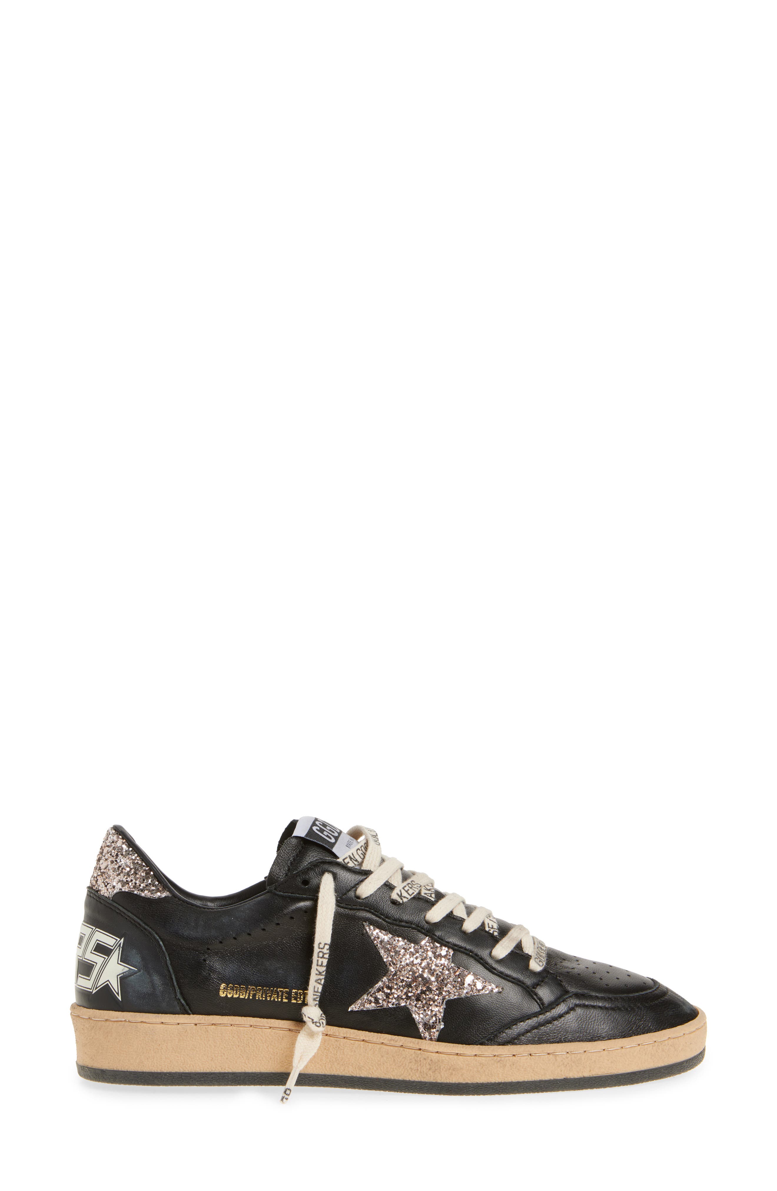 Golden Goose Ball Star Low Top Sneaker, Alternate, color, Black/ Cinder