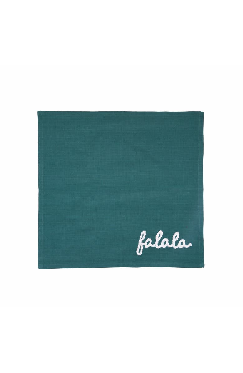 carol & frank A Christmas Holiday Tufted Solid Napkins Set of 4, Alternate, color, Green