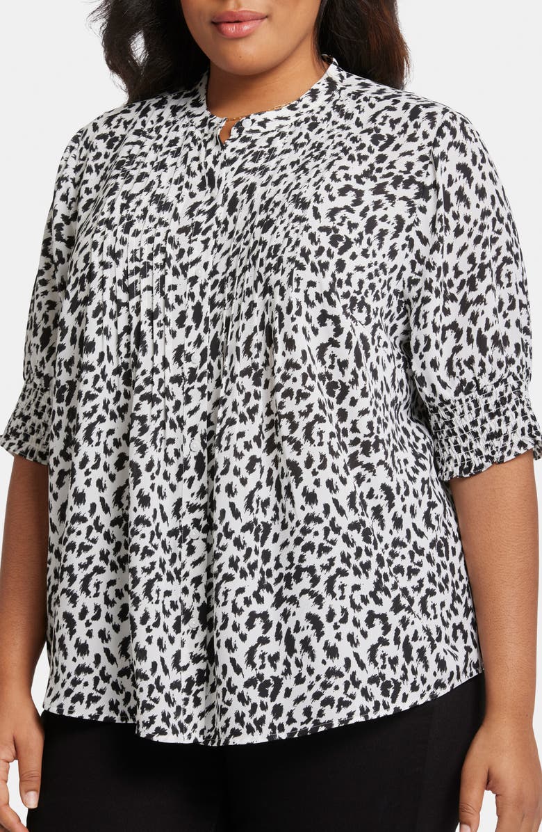 NYDJ Print Peasant Top, Alternate, color, Gato