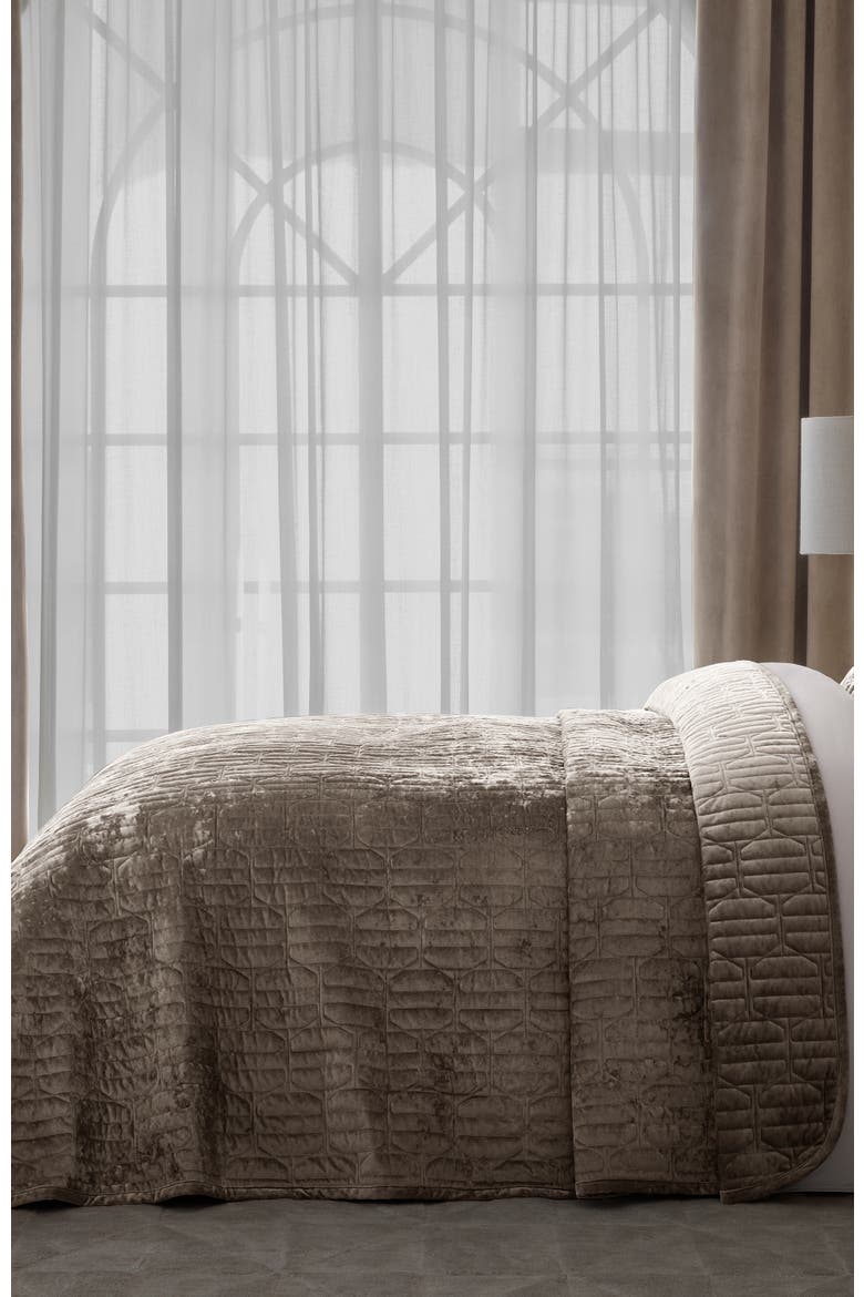 Arnas Bedcover, Alternate, color, Brown