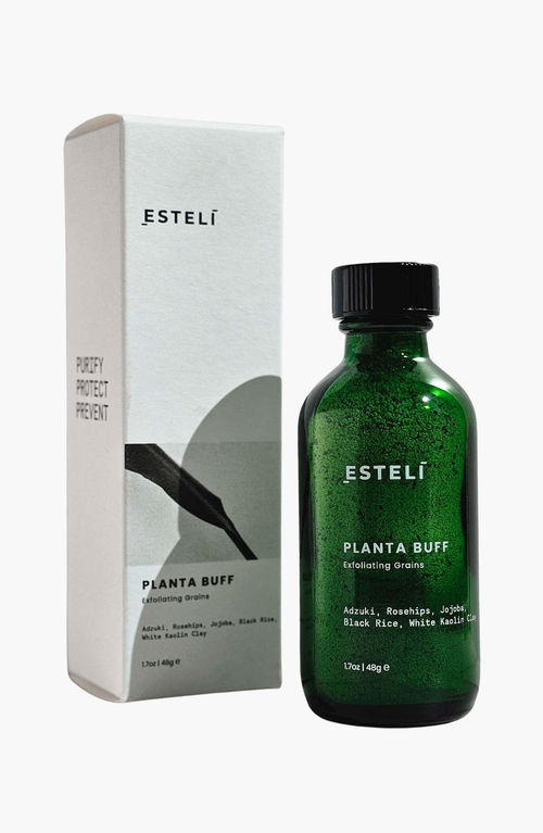 Esteli Planta Buff Exfoliating Grains Face In Dark Green