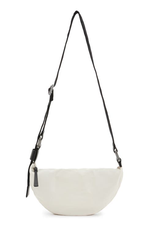Half Moon Nylon Crossbody Bag